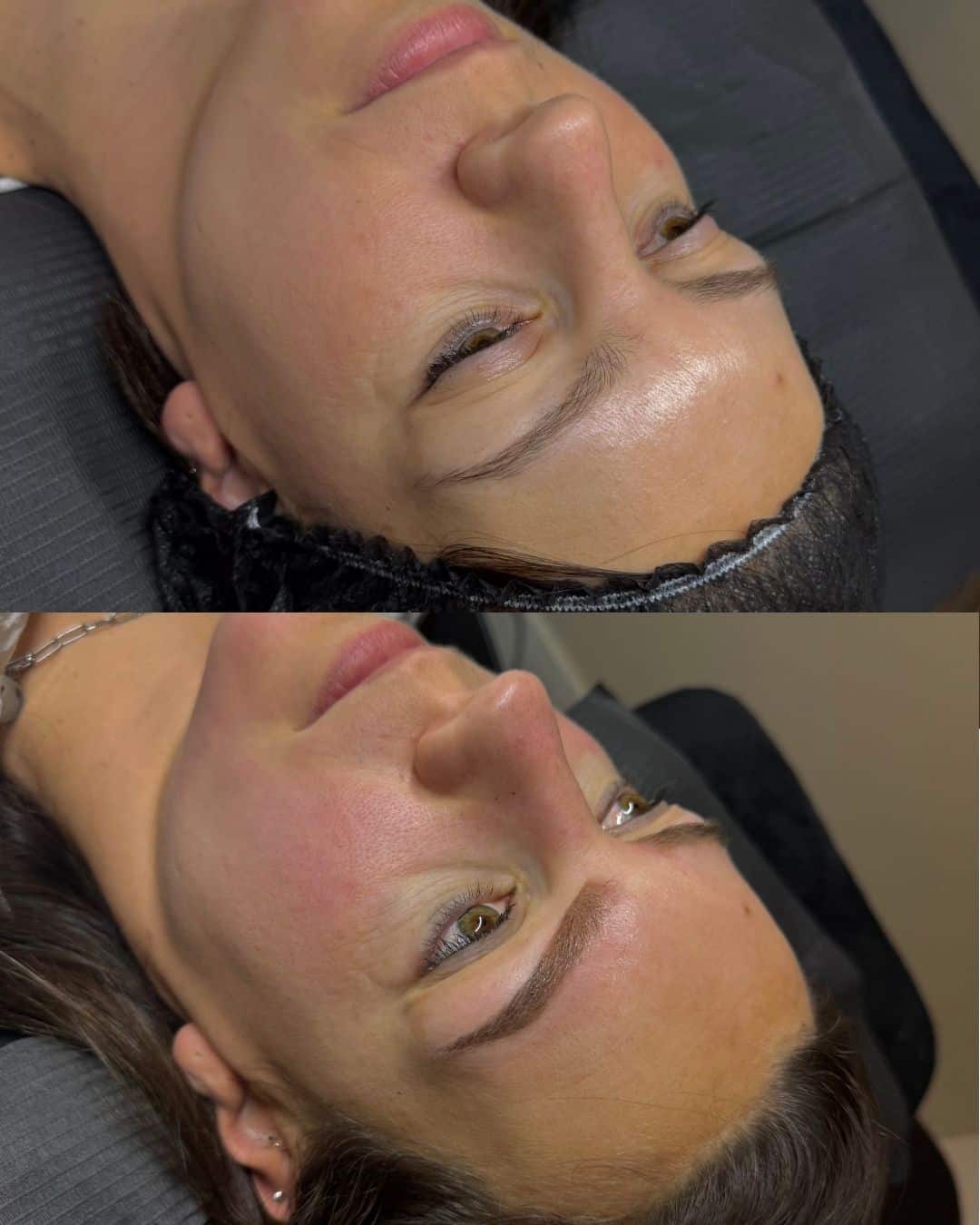 Powder brows resultaat voor en na – klant 8